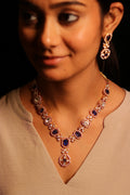 Neel Polki Necklace Set ✦ Royal Blue Bridal Jewellery